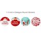Wrapables Christmas Stickers Label Roll, Holiday Stickers for Sealing Cards, Envelopes, Gift Boxes, Festive Party Favors (500 pcs)